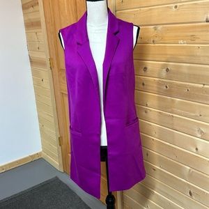 The Limited sleeveless jacket. Pinkish purple color